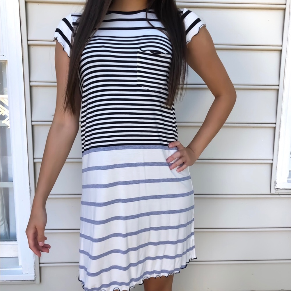 Striped t-shirt dress